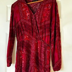 Kendall & Kylie Red Floral Romper *Size L